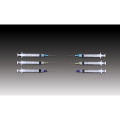 Plasdent Probevac Irrigation Pre-Tipped 3cc Syringes - 3cc, 23ga. Closed End, Max-I-Probe™ Style, Blue (100pcs/box)